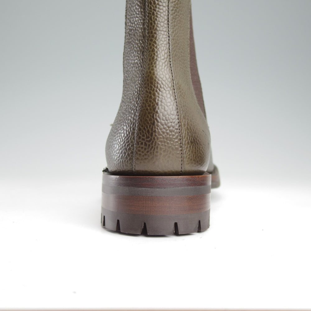 未使用★(英)チーニー 7F【現行定価10万円以上★ヴェルトショーン製法/RIBBLE C】コマンドソール/サイドゴアブーツ/オリーブ/CHEANEY★o183