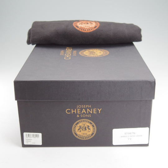 未使用★(英)チーニー 7F【現行定価10万円以上★ヴェルトショーン製法/RIBBLE C】コマンドソール/サイドゴアブーツ/オリーブ/CHEANEY★o183