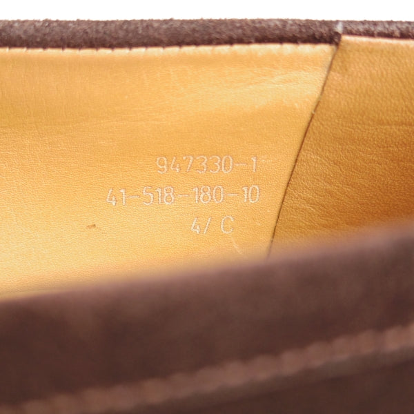 極上★J.M.ウエストン 4.5C【定価￥156,200-★コインローファー/180】82ラスト/スエード/濃茶/メンズ/Weston/ウェストン★n695