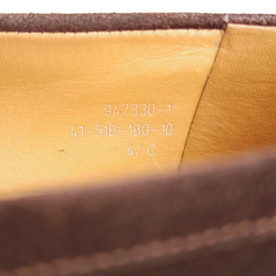 極上★J.M.ウエストン 4.5C【定価￥156,200-★コインローファー/180】82ラスト/スエード/濃茶/メンズ/Weston/ウェストン★n695