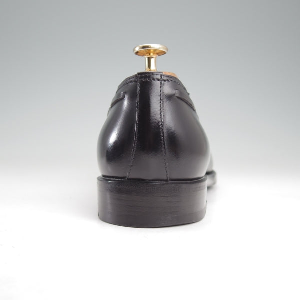 ★(伊)F.LLIジャコメッティ SIZE 42.5【定価￥121,000-★タッセルローファー/FG421】ROSSAラスト/カーフ/黒/メンズ/Giacometti★n696