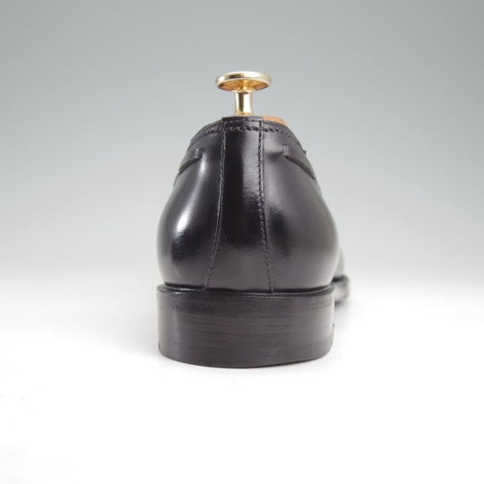 ★(伊)F.LLIジャコメッティ SIZE 42.5【定価￥121,000-★タッセルローファー/FG421】ROSSAラスト/カーフ/黒/メンズ/Giacometti★n696