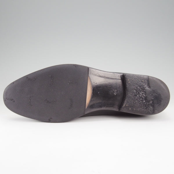 ★(伊)F.LLIジャコメッティ SIZE 42.5【定価￥121,000-★タッセルローファー/FG421】ROSSAラスト/カーフ/黒/メンズ/Giacometti★n696