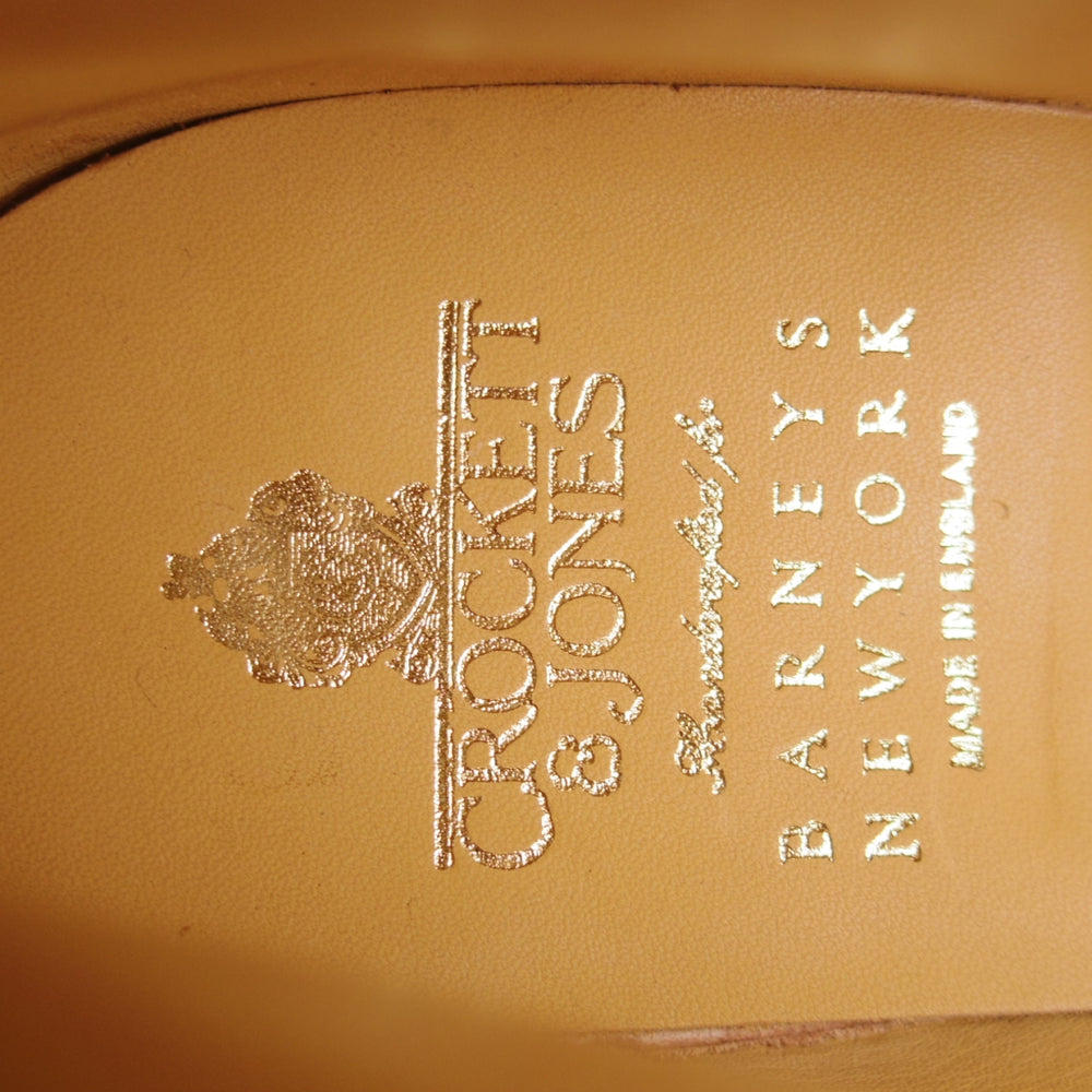 未使用★クロケット&ジョーンズ 7.5E【現行定価10万円以上★ダイナイトソール/バーニーズNY別注/MORECAMBE】318ラスト/ブーツ/紺★o189