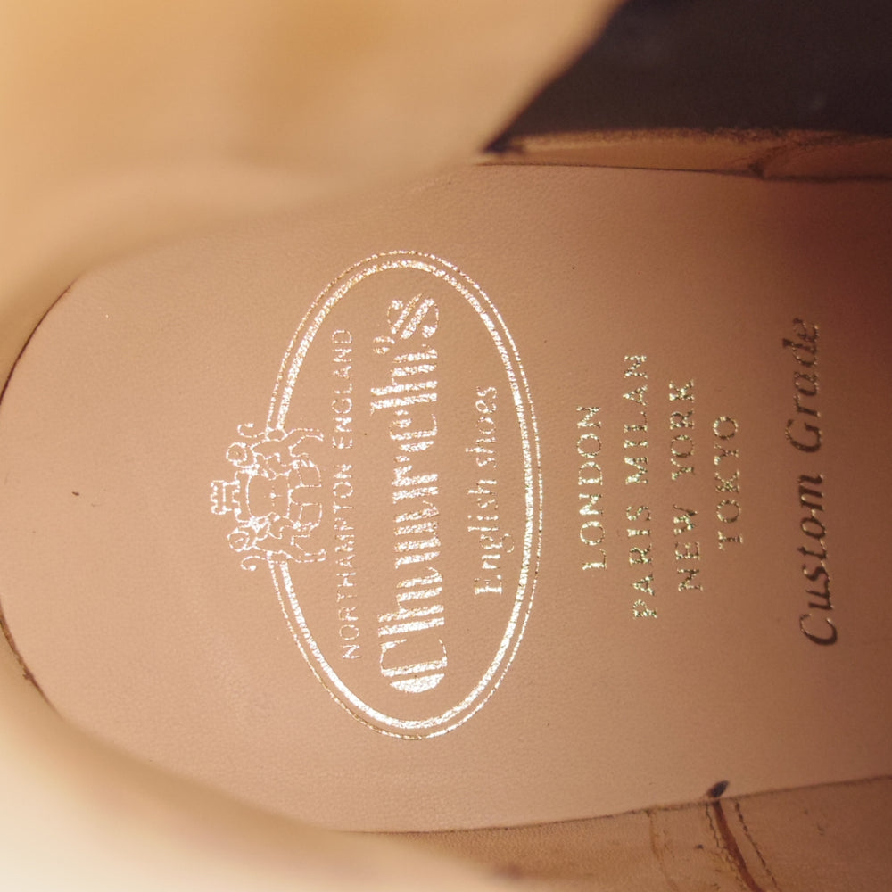 未使用★チャーチ 70F/UK7【5都市ロゴ★KETSBY/サイドゴアブーツ】103Bラスト/LIGHT EBONY/ライトエボニー/濃茶/Church's★o196