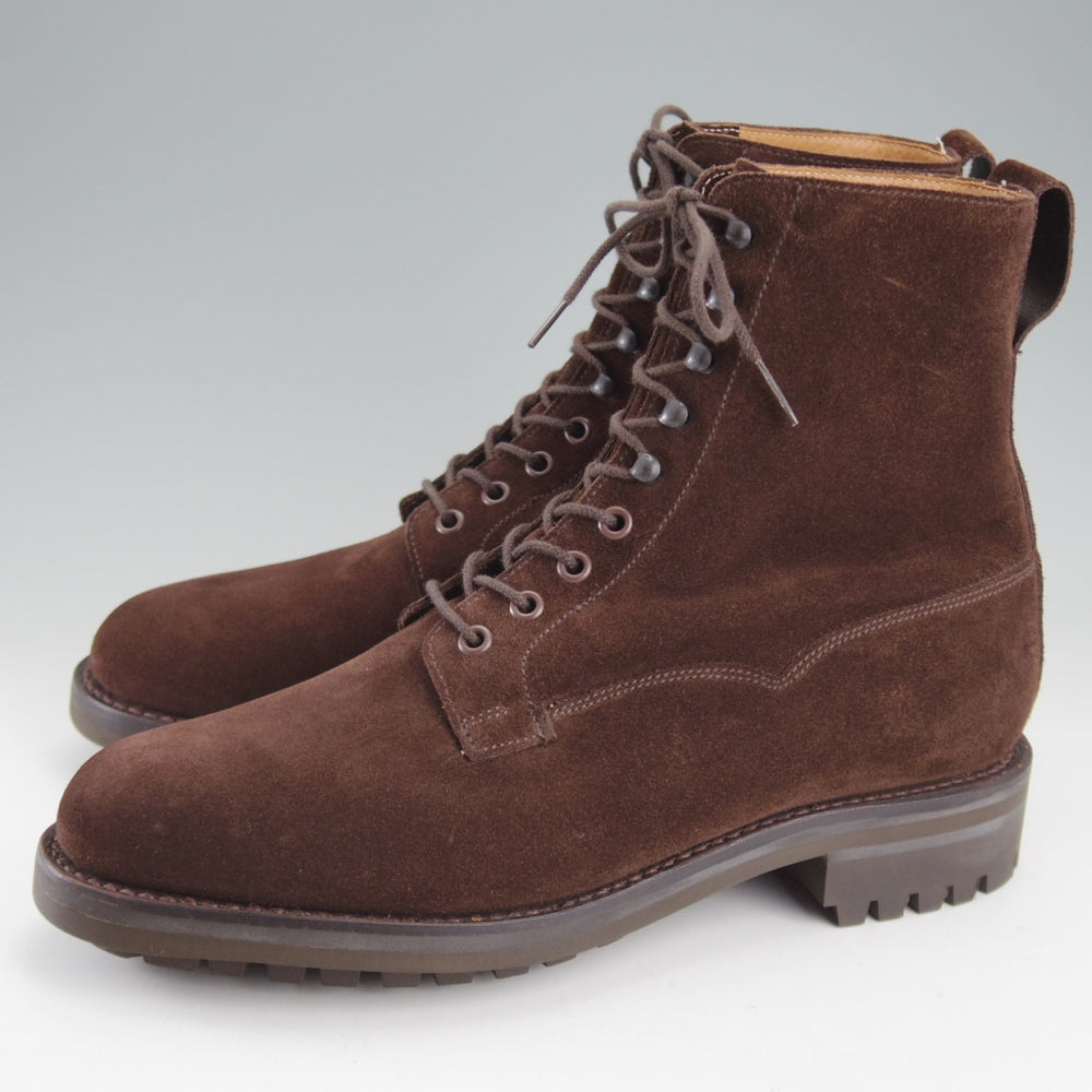 未使用★クロケット&ジョーンズ 6.5E【現行定価10万円以上★RADNOR/レースアップブーツ】228ラスト/スエード/濃茶/Crockett&Jones★o740