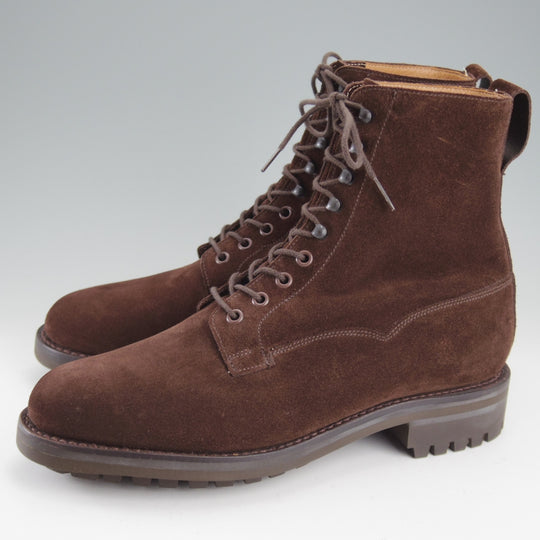 未使用★クロケット&ジョーンズ 6.5E【現行定価10万円以上★RADNOR/レースアップブーツ】228ラスト/スエード/濃茶/Crockett&Jones★o740