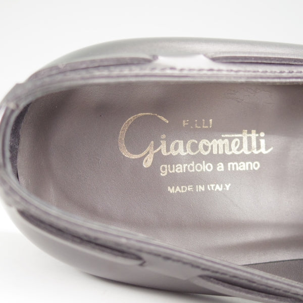 ★(伊)F.LLIジャコメッティ SIZE 42.5【定価￥121,000-★タッセルローファー/FG421】ROSSAラスト/カーフ/黒/メンズ/Giacometti★n696