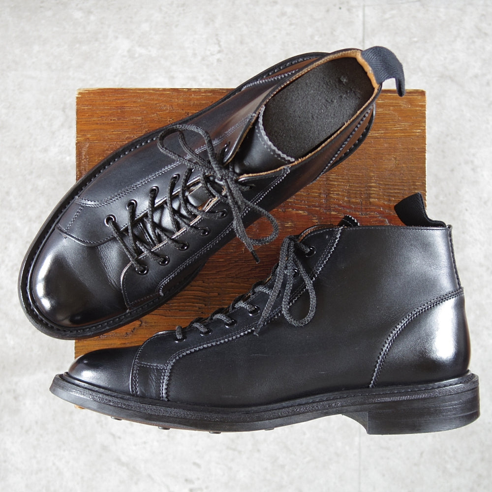 極上★トリッカーズ SIZE 8.5【定価￥143,000-★ダイナイトソール仕様/モンキーブーツ】Ethan/M6077/カーフ/黒/メンズ/Tricker's★o188