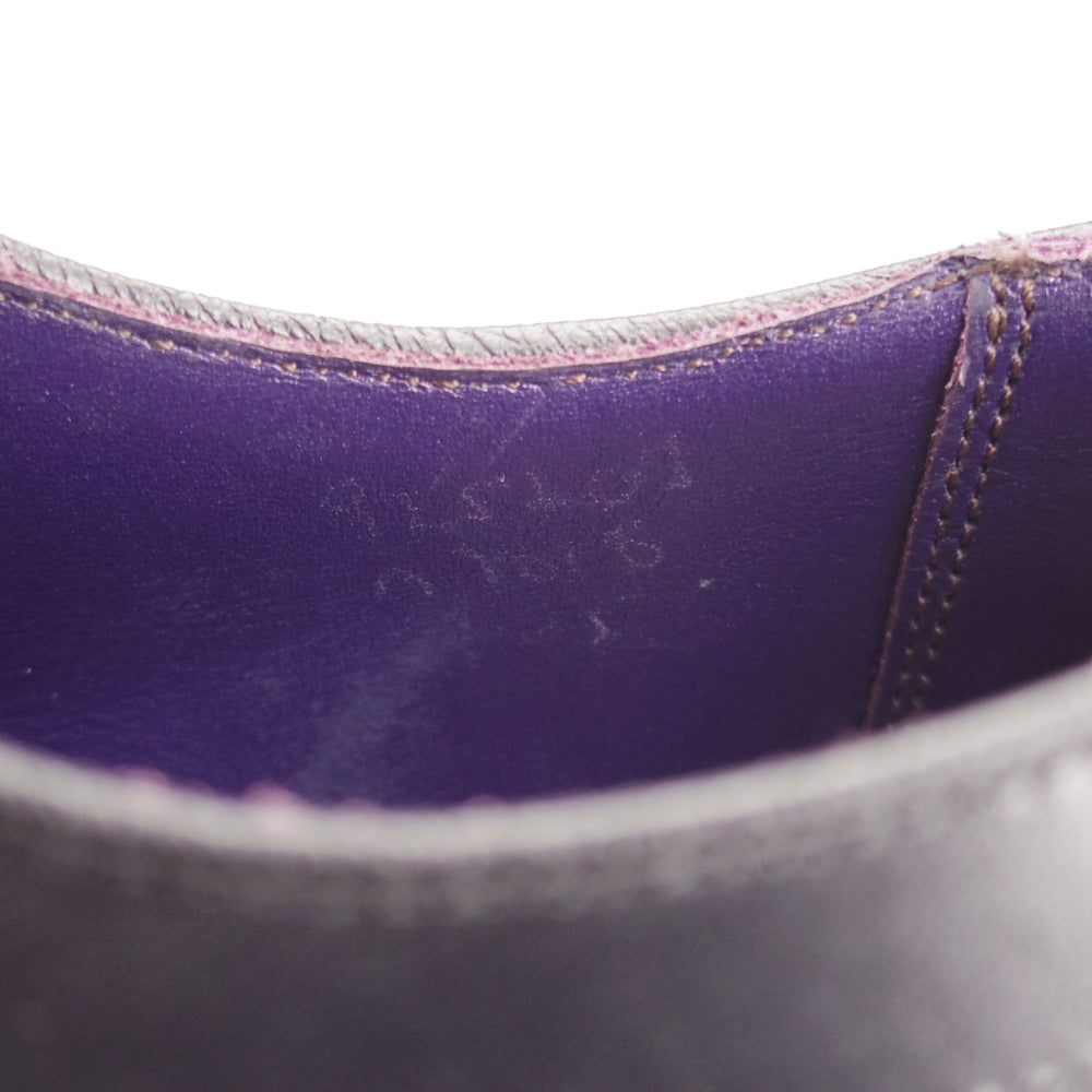 極上★トリッカーズ SIZE 9【現行定価10万円以上★M7818(プレーントゥ)のアレンジモデル/セミブローグ】ボックスカーフ/黒/Tricker's★o741