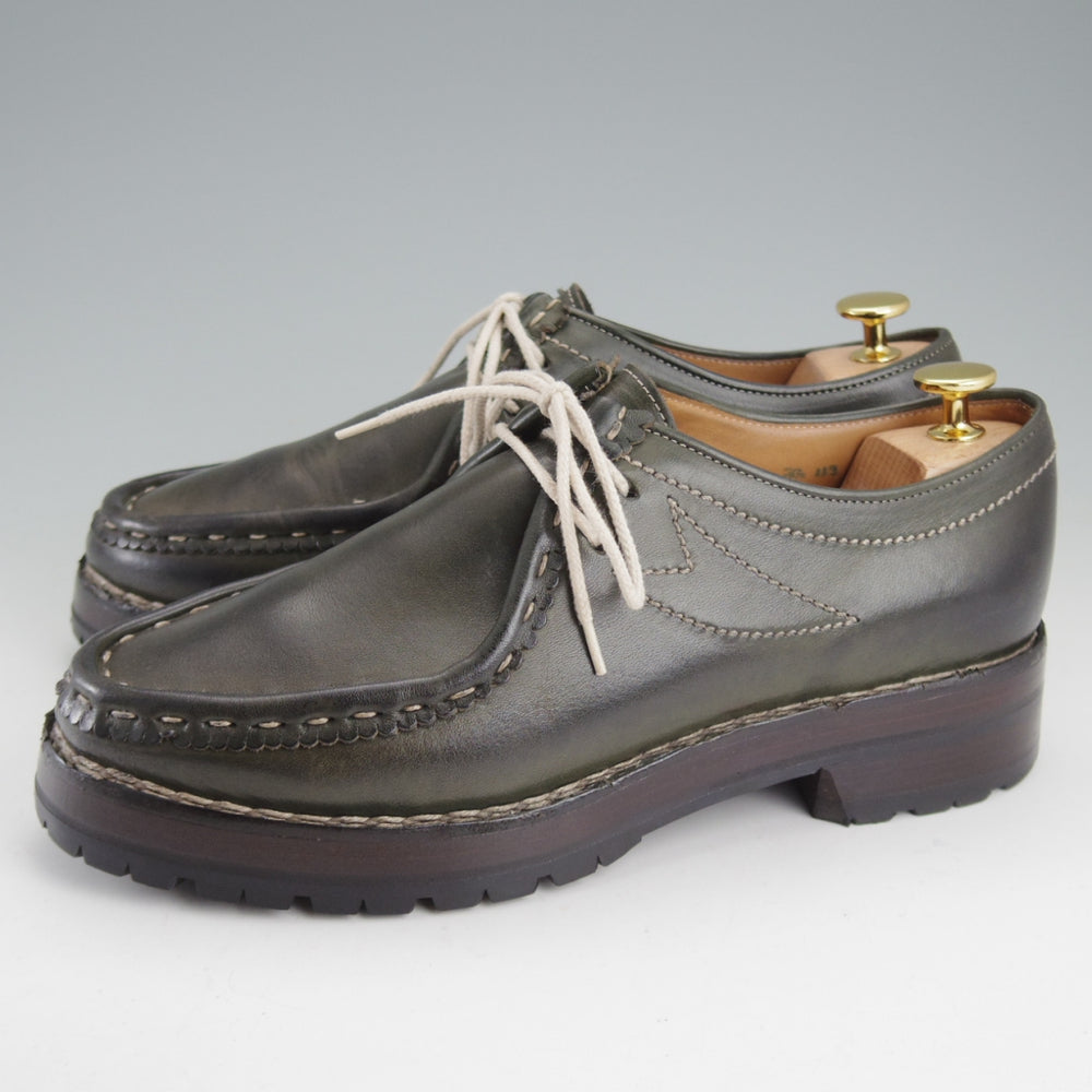 極上★(伊)F.LLIジャコメッティ SIZE 40【定価￥137,500-★マルモラーダ/ノルベジェーゼ製法/FG119】チロリアンシューズ/深緑★o742