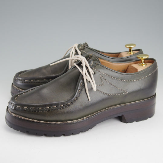 極上★(伊)F.LLIジャコメッティ SIZE 40【定価￥137,500-★マルモラーダ/ノルベジェーゼ製法/FG119】チロリアンシューズ/深緑★o742