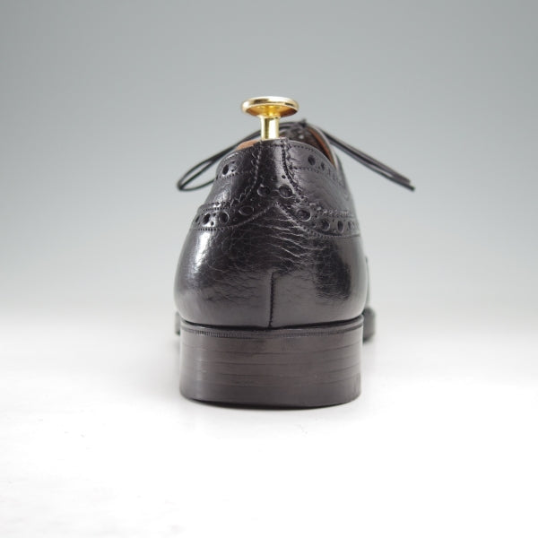 極上★チャーチ 90F/UK9【貴重★2都市ロゴ時代(～70's)/Simpson別注】81ラスト/フルブローグ/シボ革/黒/メンズ/Church's★n697