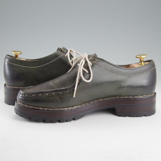 極上★(伊)F.LLIジャコメッティ SIZE 40【定価￥137,500-★マルモラーダ/ノルベジェーゼ製法/FG119】チロリアンシューズ/深緑★o742