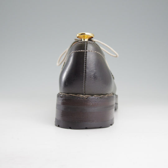 極上★(伊)F.LLIジャコメッティ SIZE 40【定価￥137,500-★マルモラーダ/ノルベジェーゼ製法/FG119】チロリアンシューズ/深緑★o742
