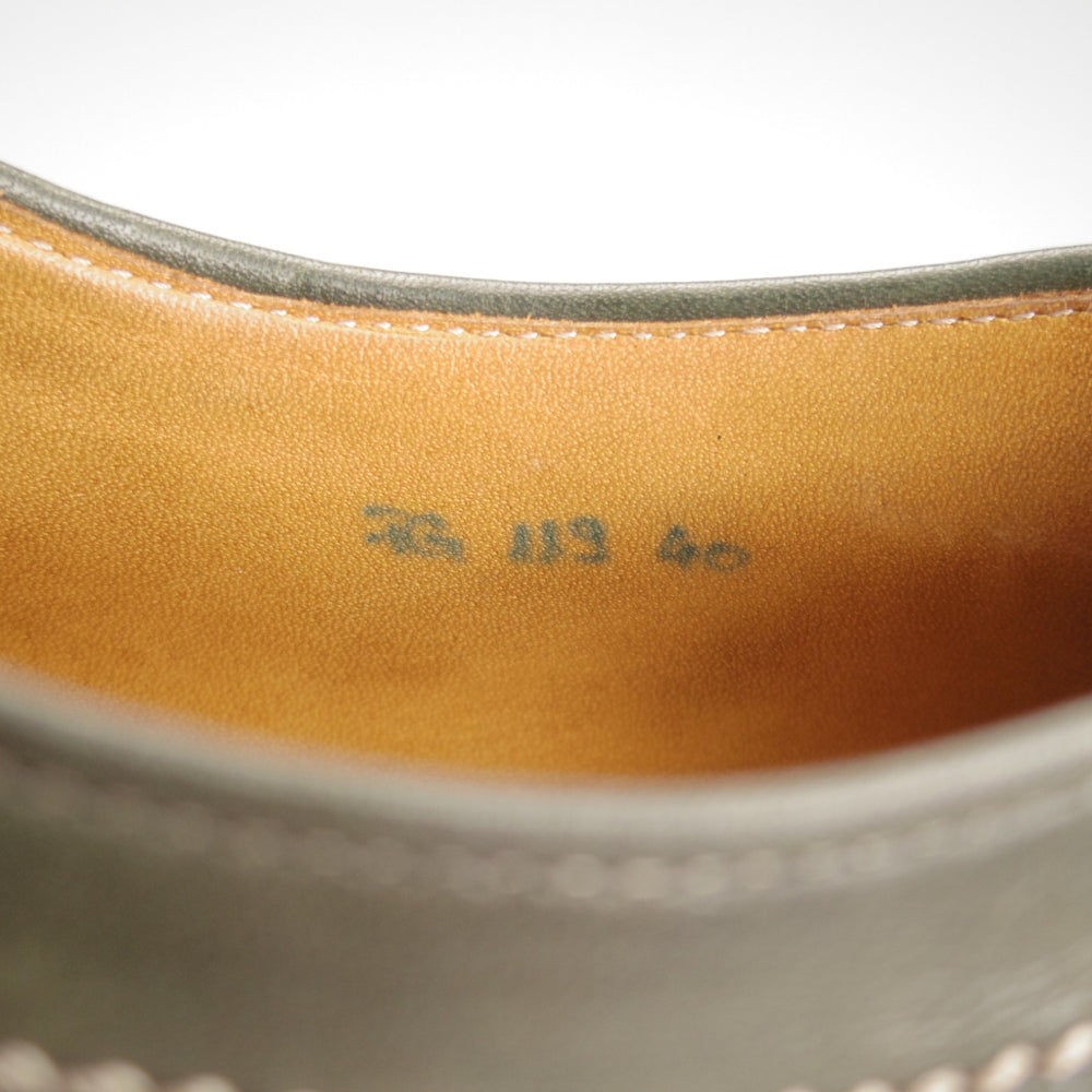 極上★(伊)F.LLIジャコメッティ SIZE 40【定価￥137,500-★マルモラーダ/ノルベジェーゼ製法/FG119】チロリアンシューズ/深緑★o742