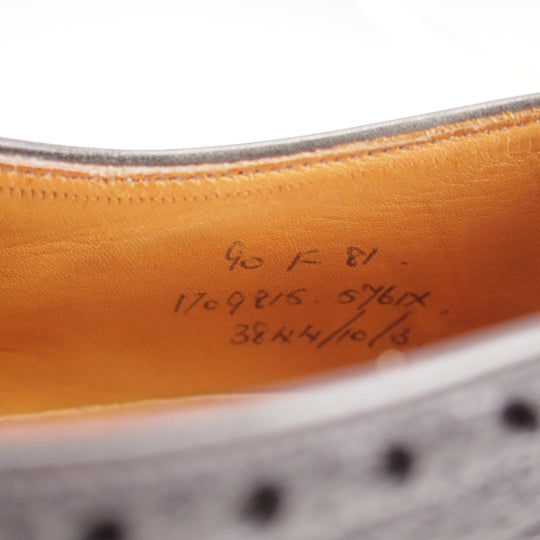 極上★チャーチ 90F/UK9【貴重★2都市ロゴ時代(～70's)/Simpson別注】81ラスト/フルブローグ/シボ革/黒/メンズ/Church's★n697