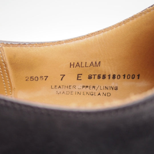 極上★クロケット&ジョーンズ 7E【定価￥132,000-★HALLAM/シティソール/348ラスト】ハラム/ストレートチップ/黒/Crockett&Jones★n183