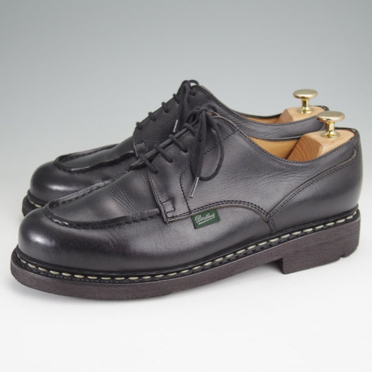 極上★パラブーツ SIZE 8【定価￥96,800-★シャンボード/CHAMBORD】リスレザー/TEXソール/Uチップ/NOIR/黒/メンズ/Paraboot★n184