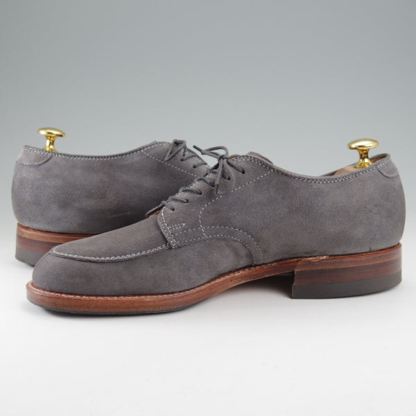 美品★オールデン 5.5D【現行定価17万円以上★モディファイドラスト/Vチップ/(新潟)ナトリヤ別注】N2609/スエード/灰/メンズ/ALDEN★n698