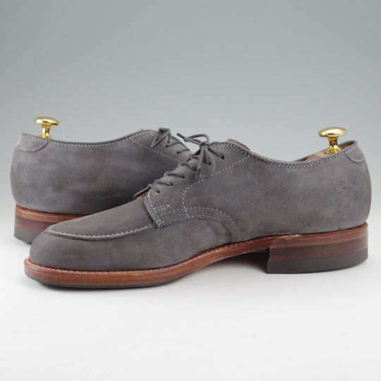 美品★オールデン 5.5D【現行定価17万円以上★モディファイドラスト/Vチップ/(新潟)ナトリヤ別注】N2609/スエード/灰/メンズ/ALDEN★n698