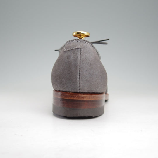 美品★オールデン 5.5D【現行定価17万円以上★モディファイドラスト/Vチップ/(新潟)ナトリヤ別注】N2609/スエード/灰/メンズ/ALDEN★n698