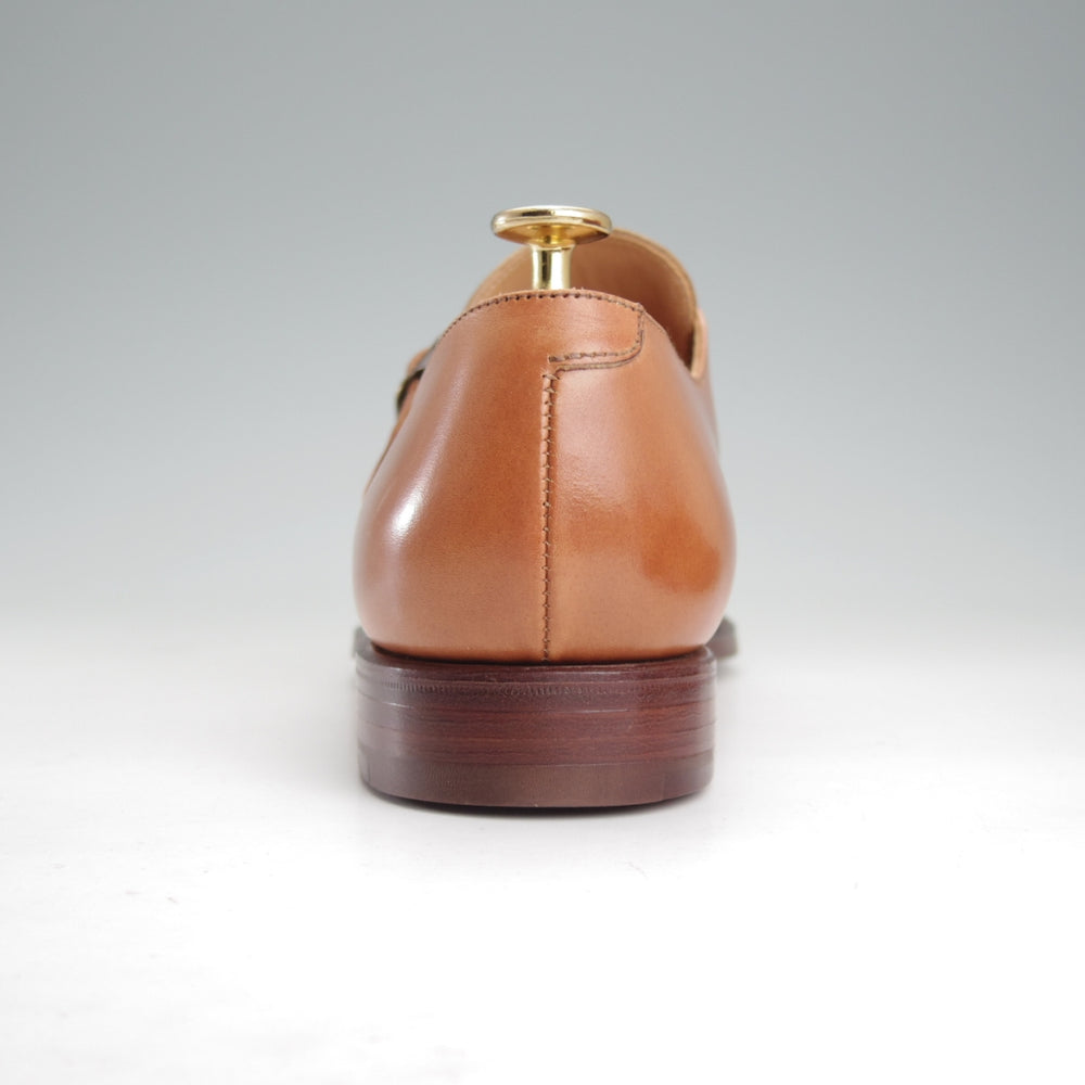 未使用★クロケット&ジョーンズ UK7.5程度【貴重★ラルフローレン別注/Ralph Lauren】モンクストラップ/薄茶/Crockett&Jones★o185