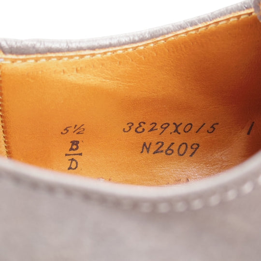 美品★オールデン 5.5D【現行定価17万円以上★モディファイドラスト/Vチップ/(新潟)ナトリヤ別注】N2609/スエード/灰/メンズ/ALDEN★n698