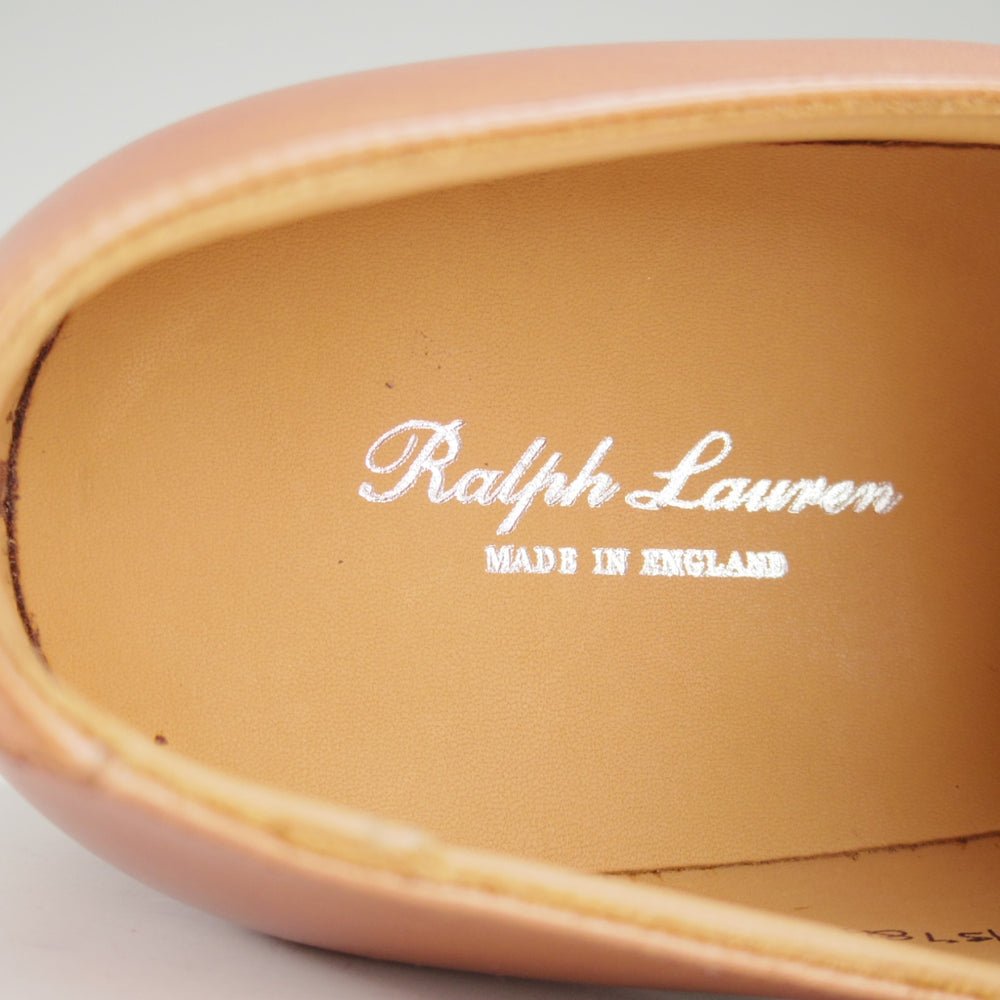 未使用★クロケット&ジョーンズ UK7.5程度【貴重★ラルフローレン別注/Ralph Lauren】モンクストラップ/薄茶/Crockett&Jones★o185