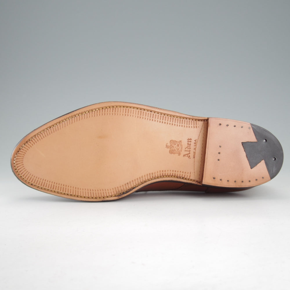 未使用★オールデン 6.5E【現行定価17万円以上★NST/ノルウィージャンフロント/962】アバディーンラスト/Uチップ/カーフ/茶/ALDEN★o744