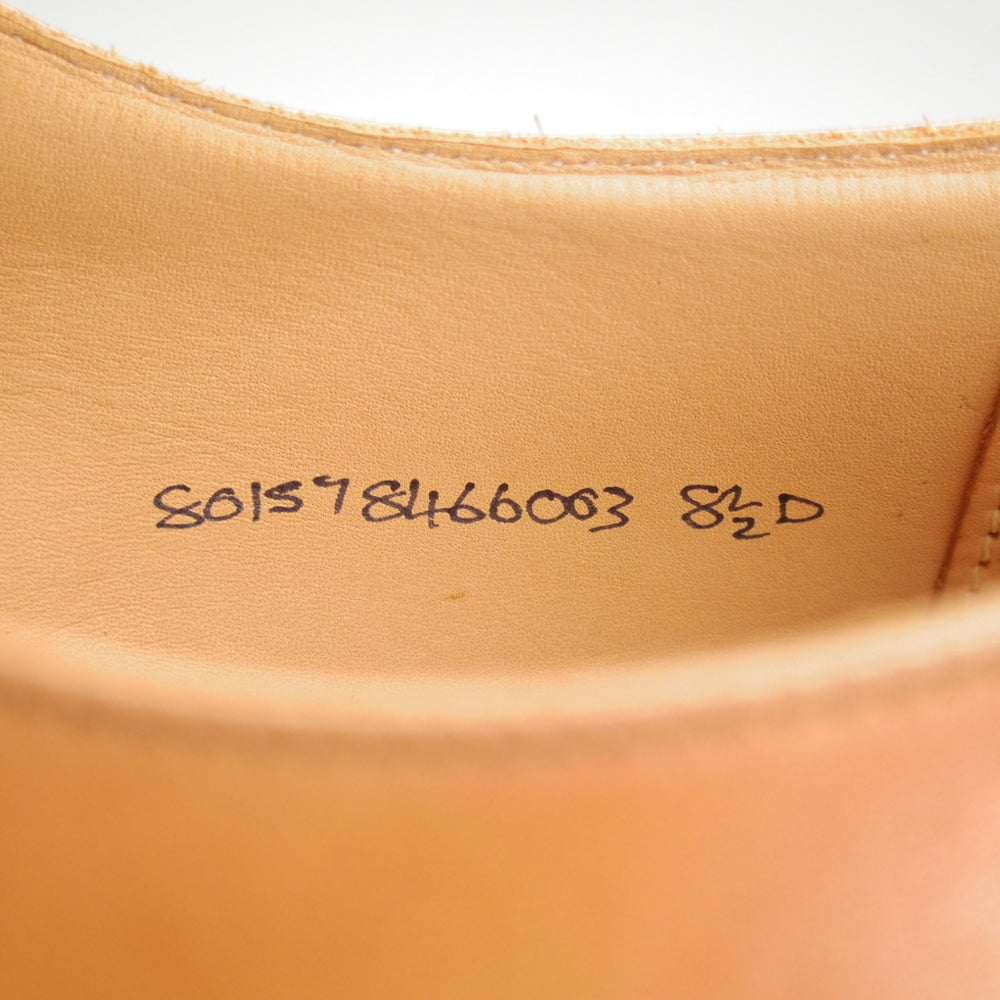 未使用★クロケット&ジョーンズ UK7.5程度【貴重★ラルフローレン別注/Ralph Lauren】モンクストラップ/薄茶/Crockett&Jones★o185
