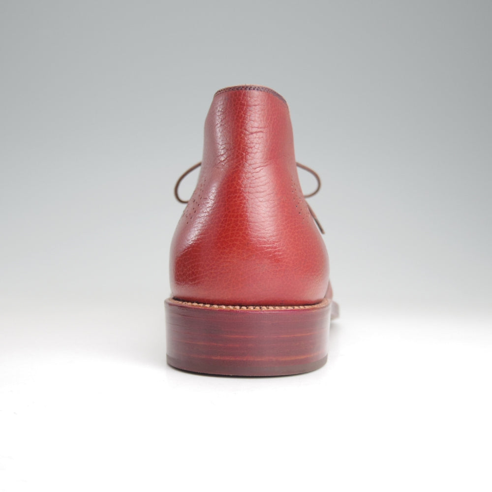使用僅か★(伊)シルヴァノ・ラッタンジ SIZE 9【オーダー品★ハンドソーンウェルテッド製法】チャッカブーツ/赤茶/Silvano Lattanzi★p322