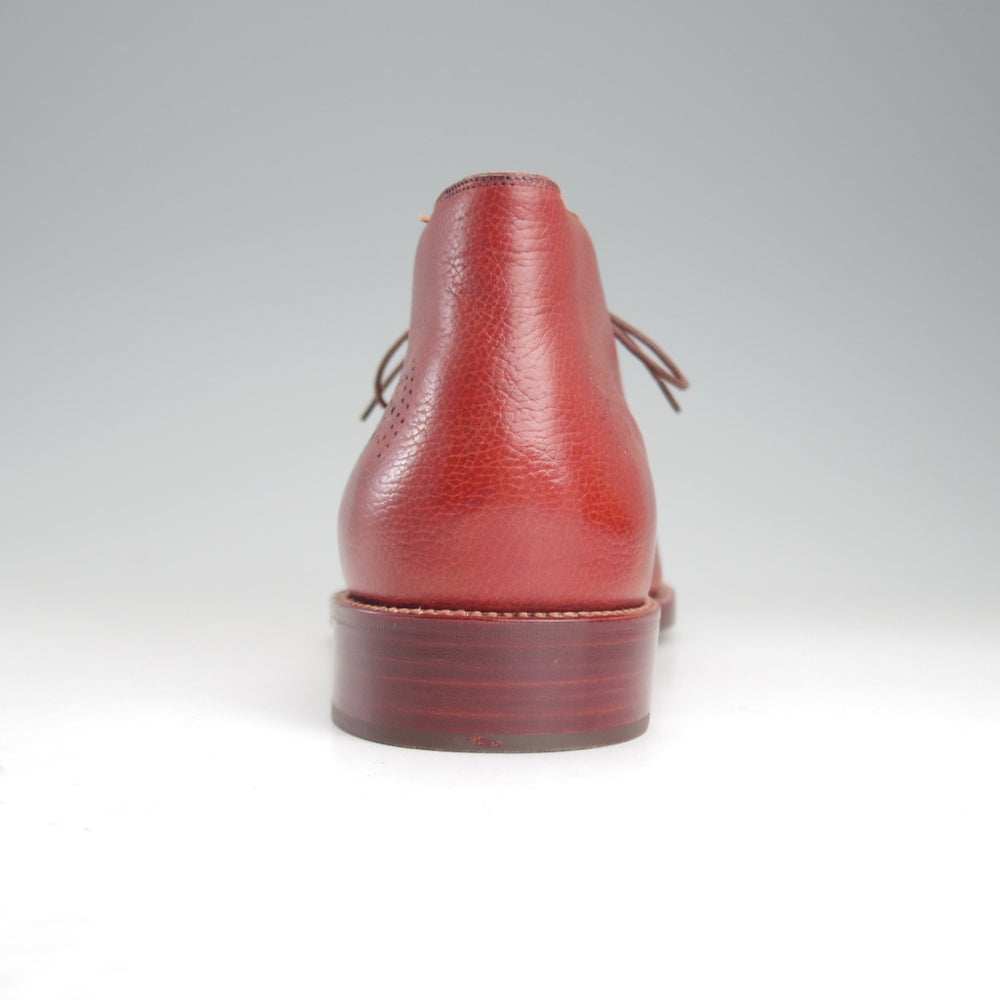 使用僅か★(伊)シルヴァノ・ラッタンジ SIZE 9【オーダー品★ハンドソーンウェルテッド製法】チャッカブーツ/赤茶/Silvano Lattanzi★p322