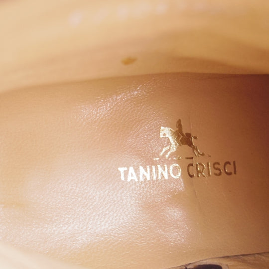 未使用★(伊)タニノクリスチー SIZE 6.5【デッドストック品★サイドジップブーツ/濃紺】カーフ/メンズ/TANINO CRISCI★n185