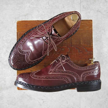 美品★(独)ハインリッヒ・ディンケラッカー SIZE 6.5【モデル定価￥193,600-★コードバン/BUDA/ブダ】赤茶/Heinrich Dinkelacker★n708