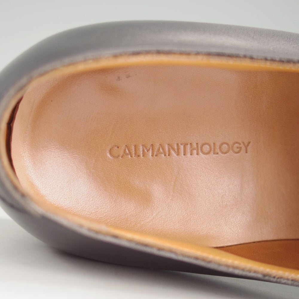 極上★CALMANTHOLOGY/カルマンソロジー SIZE 6【定価￥163,900-★Vフロント/SOUTHERN TIE】A1111/(仏)デュプイ社のサドルカーフ/黒★p323
