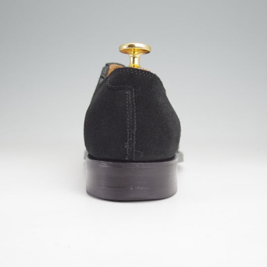 極美品★(台東区)ジョーワークス UK5.5程度【貴重★(仙台)タマヤフットウェア別注/サイドエラスティック】スエード/黒/JOE WORKS★n186