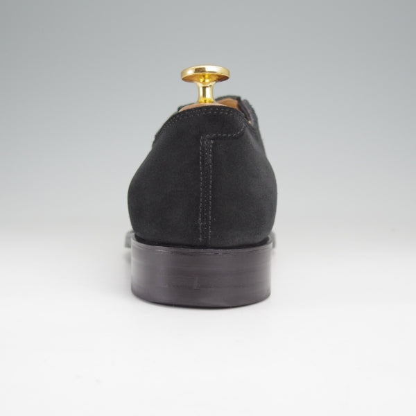極美品★(台東区)ジョーワークス UK5.5程度【貴重★(仙台)タマヤフットウェア別注/サイドエラスティック】スエード/黒/JOE WORKS★n186