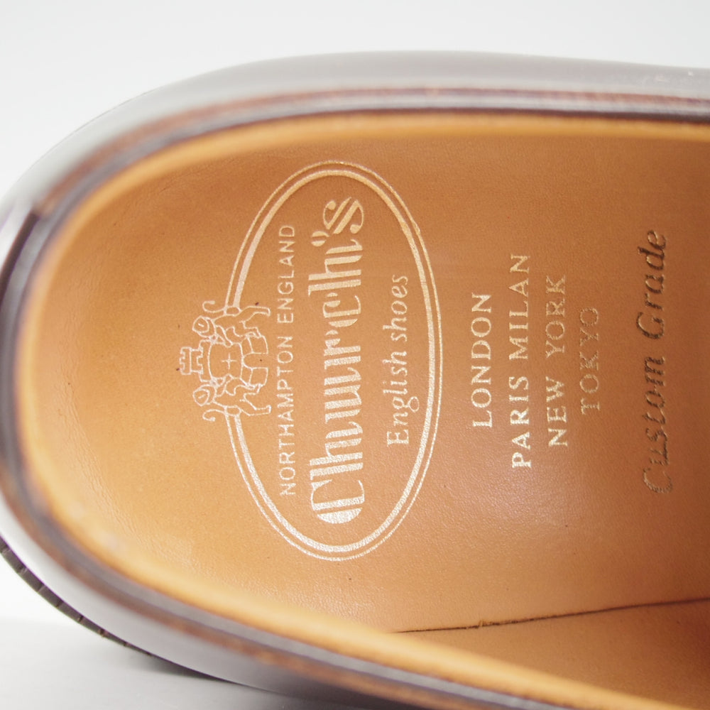 美品★チャーチ 80F/UK8【定価￥203,500-★SHANNON/シャノン】103ラスト/プレーントゥ/LIGHT EBONY/濃茶/メンズ/Church's★o745