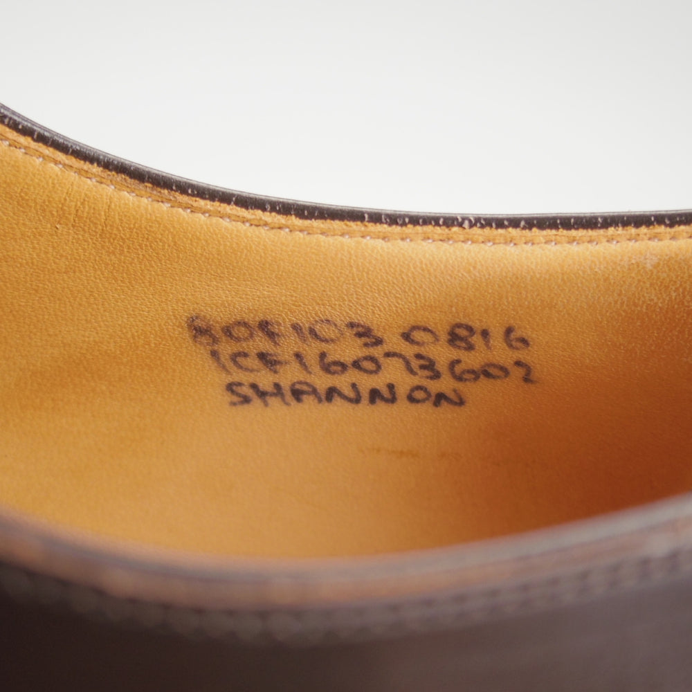美品★チャーチ 80F/UK8【定価￥203,500-★SHANNON/シャノン】103ラスト/プレーントゥ/LIGHT EBONY/濃茶/メンズ/Church's★o745