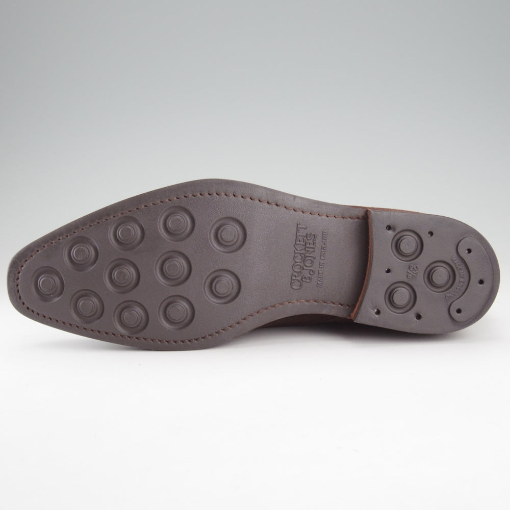 ほぼ未使用★クロケット&ジョーンズ 7E【定価￥104,500-★ダイナイトソール/TETBURY】348ラスト/チャッカブーツ/スエード/濃茶★o187