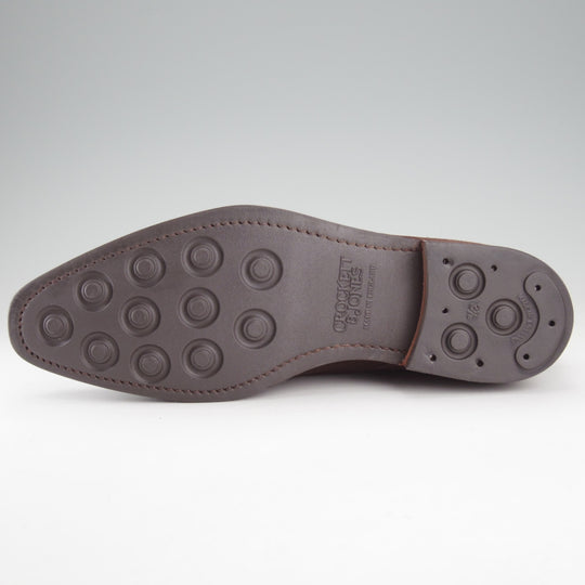 ほぼ未使用★クロケット&ジョーンズ 7E【定価￥104,500-★ダイナイトソール/TETBURY】348ラスト/チャッカブーツ/スエード/濃茶★o187