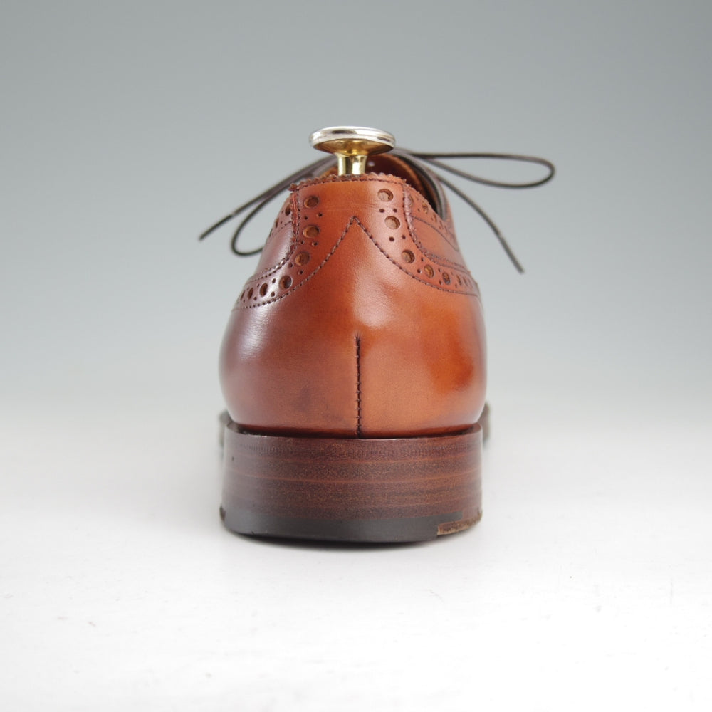 極上★エドワードグリーン 6.5E【定価￥269,500-★カドガン/CADOGAN/202ラスト】セミブローグ/カーフ/茶/メンズ/EDWARD GREEN★o746