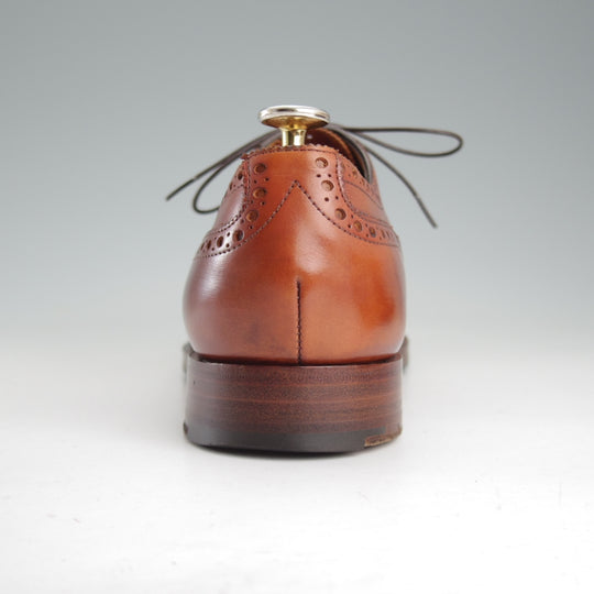 極上★エドワードグリーン 6.5E【定価￥269,500-★カドガン/CADOGAN/202ラスト】セミブローグ/カーフ/茶/メンズ/EDWARD GREEN★o746