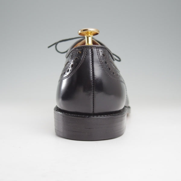 極美品★(米)アレンエドモンズ 10D【現行定価10万円以上★McAllister/フルブローグ】ポリッシュレザー/黒/メンズ/ALLEN EDMONDS★n700
