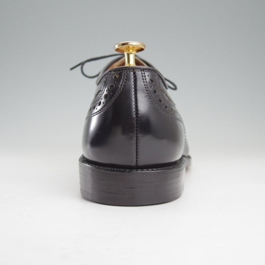 極美品★(米)アレンエドモンズ 10D【現行定価10万円以上★McAllister/フルブローグ】ポリッシュレザー/黒/メンズ/ALLEN EDMONDS★n700