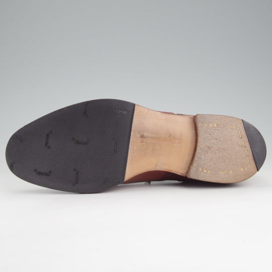 極上★エドワードグリーン 6.5E【定価￥269,500-★カドガン/CADOGAN/202ラスト】セミブローグ/カーフ/茶/メンズ/EDWARD GREEN★o746