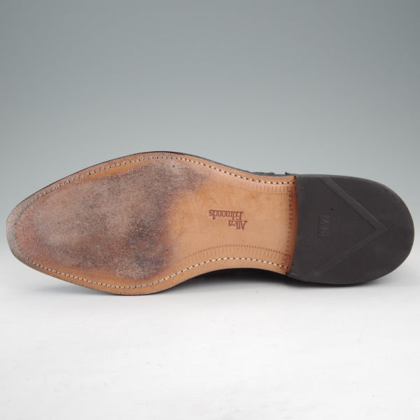 極美品★(米)アレンエドモンズ 10D【現行定価10万円以上★McAllister/フルブローグ】ポリッシュレザー/黒/メンズ/ALLEN EDMONDS★n700