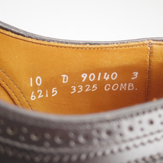 極美品★(米)アレンエドモンズ 10D【現行定価10万円以上★McAllister/フルブローグ】ポリッシュレザー/黒/メンズ/ALLEN EDMONDS★n700