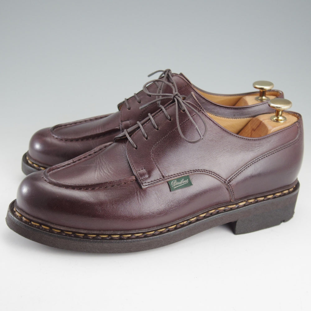 未使用★パラブーツ SIZE 7【定価￥99,000-★シャンボード/CHAMBORD】Uチップ/TEXソール/リスレザー/CAFÉ/濃茶/メンズ/Paraboot★o747